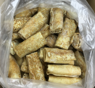 Блины с мясом и рисом весовые, 4 кг