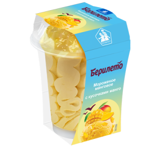 Пл/ст Берилето сливочное манговое с кусочками манго 175г
